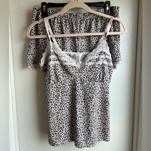 Leopard print Marilyn Monroe pajamas